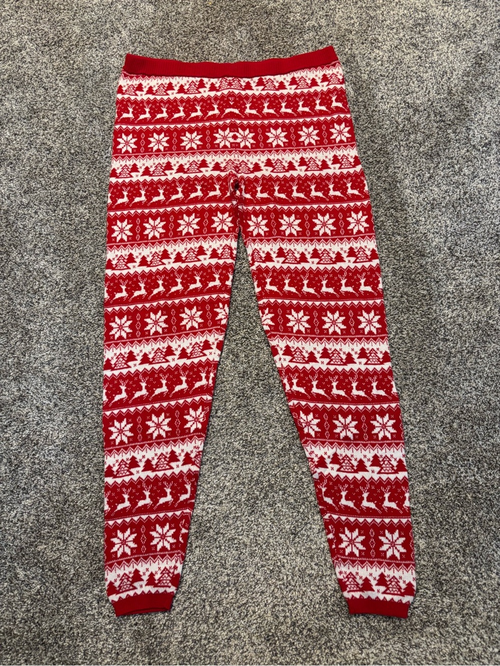 Mossimo Supply Co. Red and White Knit Lounge Pants